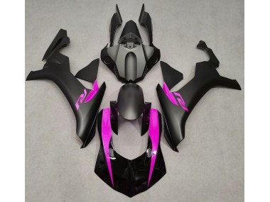 Matte Black & Pink 2015-2019 R1 Motorcycle Fairing
