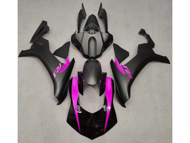 Matte Black & Pink 2015-2019 R1 Motorcycle Fairing