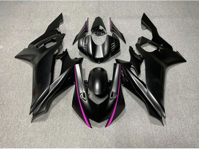 Matte Black & Pink Accents 2017-2021 R6 Motorcycle Fairing
