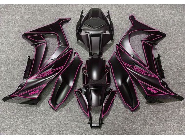 Matte Black & Pink Lining 2011-2015 ZX10R Motorcycle Fairing