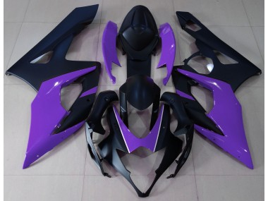 Matte Black & Purple 2005-2006 GSXR 1000 Motorcycle Fairing