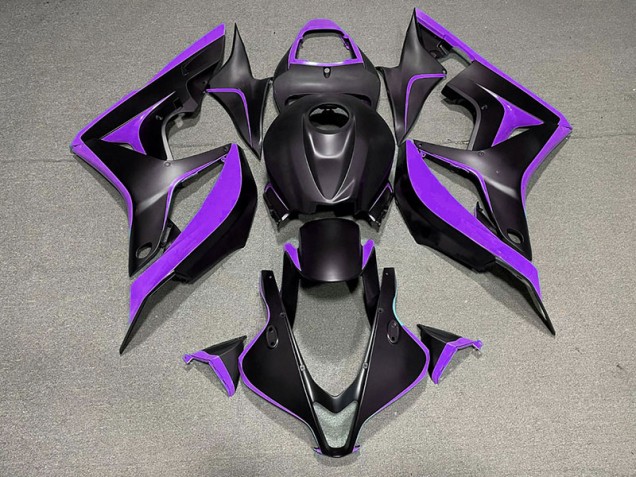 Matte Black & Purple 2007-2008 CBR600RR Motorcycle Fairing