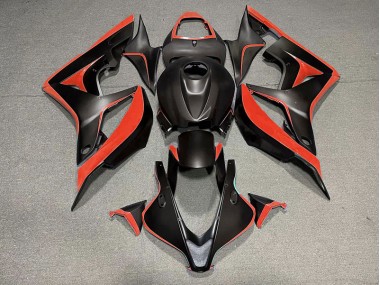 Matte Black & Red 2007-2008 CBR600RR Motorcycle Fairing