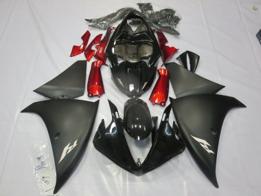 Matte Black Red 2012-2014 R1 Motorcycle Fairing