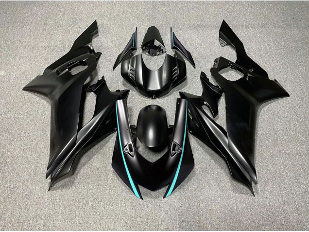 Matte Black & Teal Accents 2017-2021 R6 Motorcycle Fairing