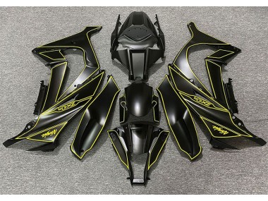 Matte Black & Yellow Lining 2011-2015 ZX10R Motorcycle Fairing