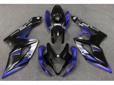 Matte Black and Blue 2005-2006 GSXR 1000 Motorcycle Fairing
