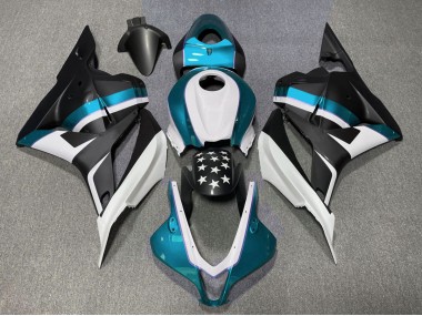 Matte Black and Light Blue Star 2009-2012 CBR600RR Motorcycle Fairing