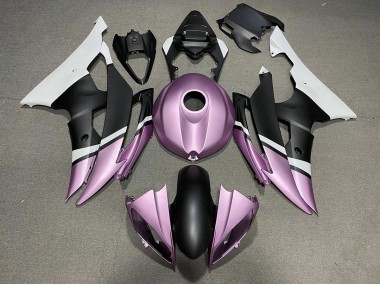 Matte Black and Light Purple 2008-2016 R6 Motorcycle Fairing