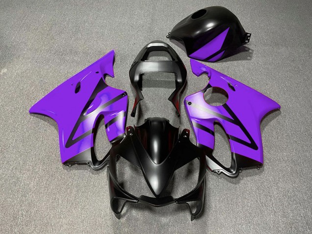 Matte Black and Purple 2001-2003 CBR600 F4i Motorcycle Fairing