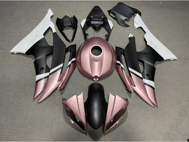 Matte Black and Rose Gold 2008-2016 R6 Motorcycle Fairing