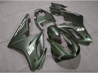 Matte Green White 2009-2012 Daytona 675 Motorcycle Fairing