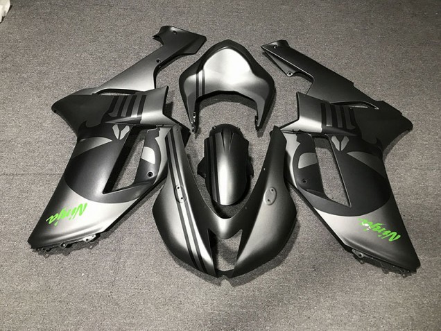 Matte Silver & Skull 2007-2008 ZX6R Motorcycle Fairing