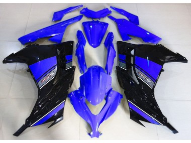 Midnight Blue and Black 2013-2018 Ninja 300 Motorcycle Fairing
