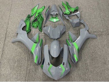Nardo Grey & Green Accents 2015-2019 R1 Motorcycle Fairing