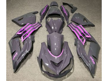 Nardo Grey & Pink 2012-2021 ZX14R Motorcycle Fairing