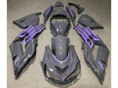 Nardo Grey & Purple 2012-2021 ZX14R Motorcycle Fairing