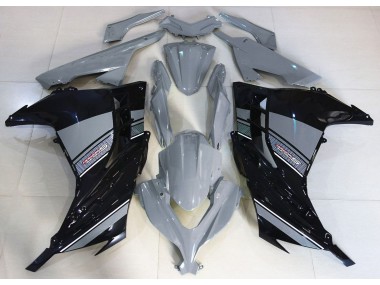 Nardo Grey and Black 2013-2018 Ninja 300 Motorcycle Fairing