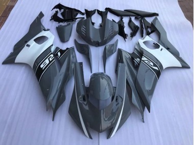 Nardo Grey and White 2017-2021 R6 Motorcycle Fairing
