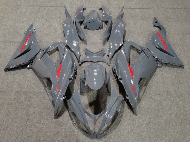 Nardo and Red 2013-2018 ZX6R Motorcycle Fairing