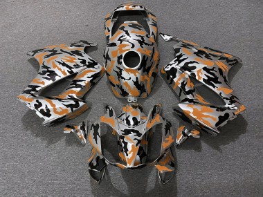 Orange Camo 2002-2012 VFR800 Motorcycle Fairing