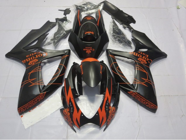 Orange Matte 2006-2007 GSXR 600-750 Motorcycle Fairing