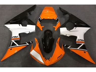 Orange White and Black 2003-2004 R6 Motorcycle Fairing