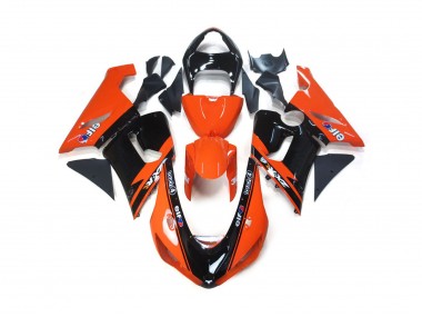 Orange and Black Elf 2005-2006 ZX6R Motorcycle Fairing