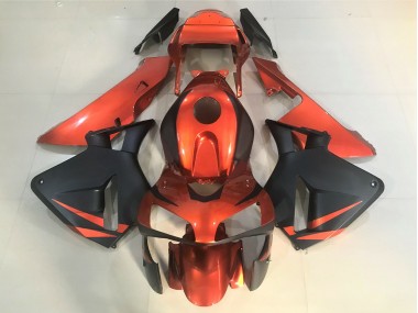 Orange and Matte Black 2003-2004 CBR600RR Motorcycle Fairing