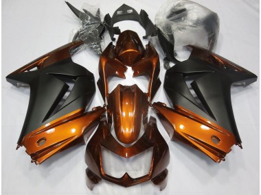 Orange and Matte Black 2008-2012 Ninja 250 Motorcycle Fairing