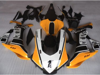 Orange and White 2015-2019 R1 Motorcycle Fairing