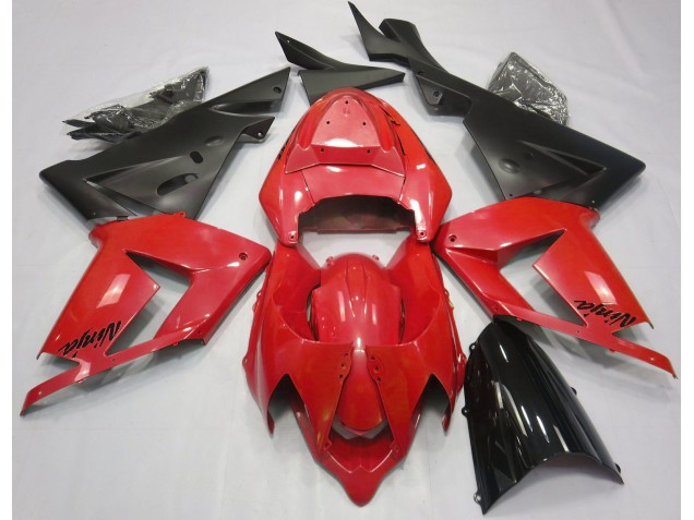 Pearl Red & Black 2004-2005 ZX10R Motorcycle Fairing
