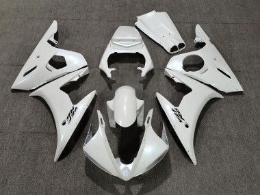 Pearl White 2005 R6 Motorcycle Fairing