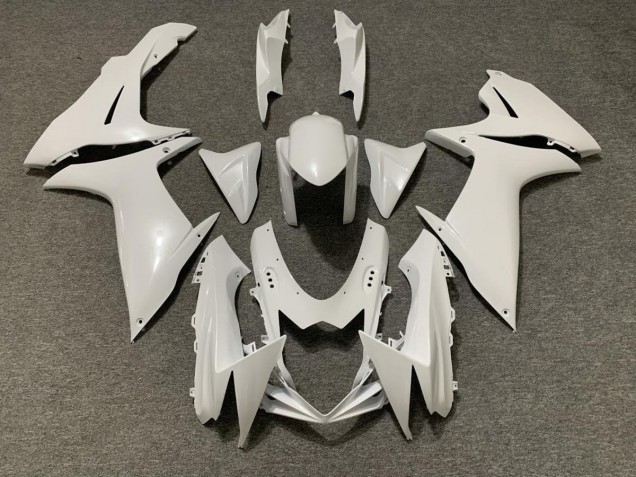 Pearl White 2011-2024 GSXR 600-750 Motorcycle Fairing