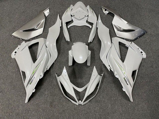 Pearl White 2013-2018 ZX6R Motorcycle Fairing