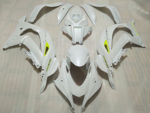 Pearl White 2016-2019 ZX10R Motorcycle Fairing