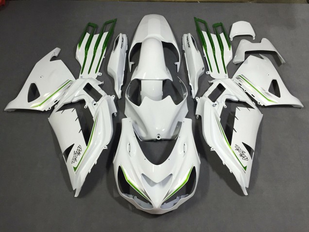 Pearl White Custom 2012-2021 ZX14R Motorcycle Fairing