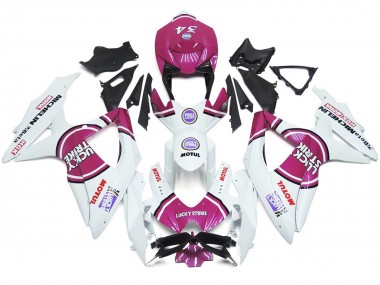 Pink 34 Lucky Strike 2008-2010 GSXR 600-750 Motorcycle Fairing