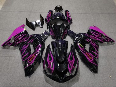 Pink Flame 2006-2011 ZX14R Motorcycle Fairing