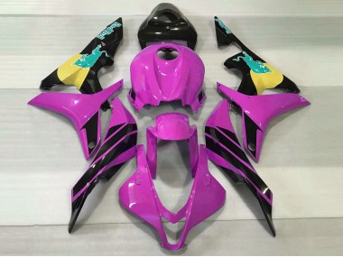 Pink & Teal Bull 2007-2008 CBR600RR Motorcycle Fairing