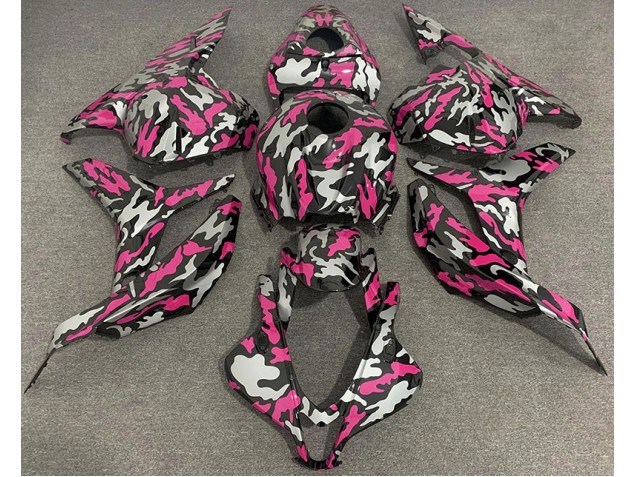 Pink and Silver Camo 2009-2012 CBR600RR Motorcycle Fairing