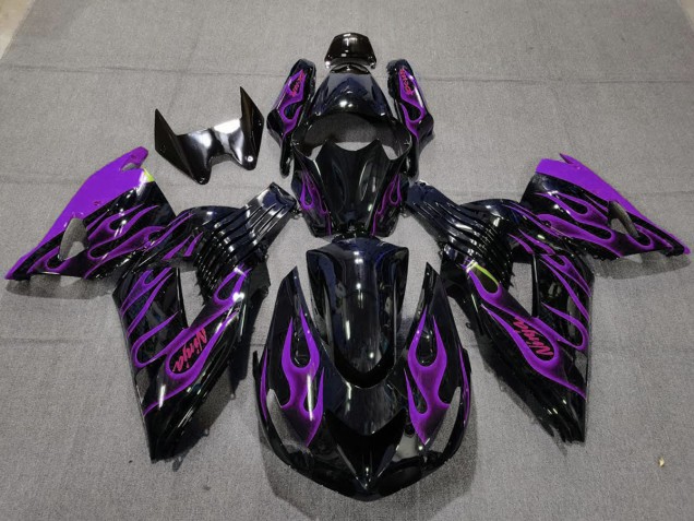 Purple Flame 2006-2011 ZX14R Motorcycle Fairing