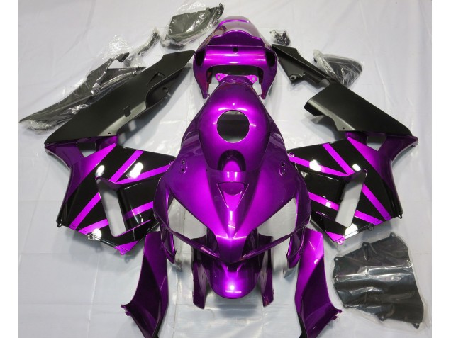 Purple & Gloss Black Design 2005-2006 CBR600RR Motorcycle Fairing