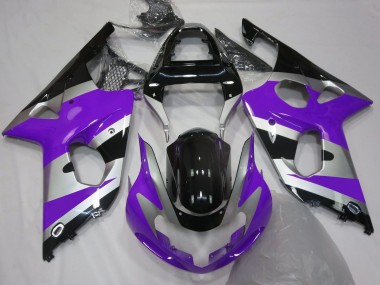 Purple Silver OEM Style 2000-2002 GSXR 1000 Motorcycle Fairing