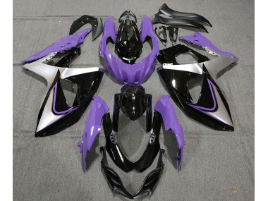 Purple Silver and Black 2009-2016 GSXR 1000 Motorcycle Fairing