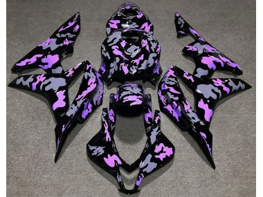 Purple and Grey Camouflage 2007-2008 CBR600RR Motorcycle Fairing