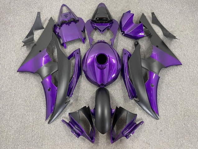 Purple and Matte Black 2008-2016 R6 Motorcycle Fairing