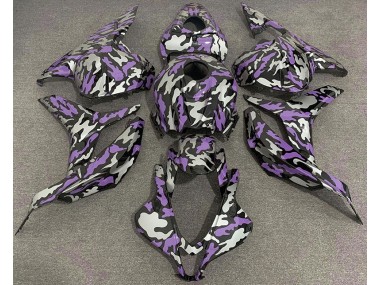 Purple and Silver Camo 2009-2012 CBR600RR Motorcycle Fairing