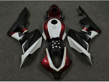 Racing Red and Black 2009-2012 CBR600RR Motorcycle Fairing