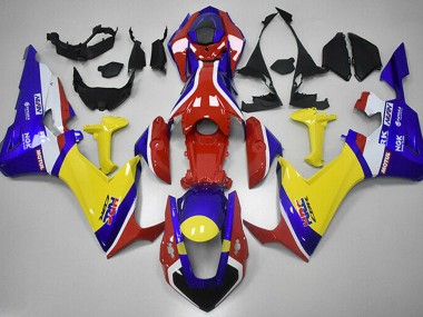 Red Blue and Yellow HRC 2017-2023 CBR1000RR Motorcycle Fairing